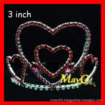 Sweet diamond heart pageant crown